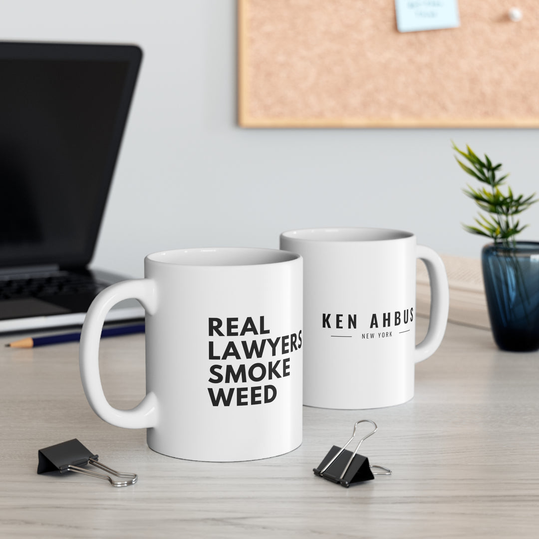 Real Lawyers Smoke Weed Mug - Ken Ahbus