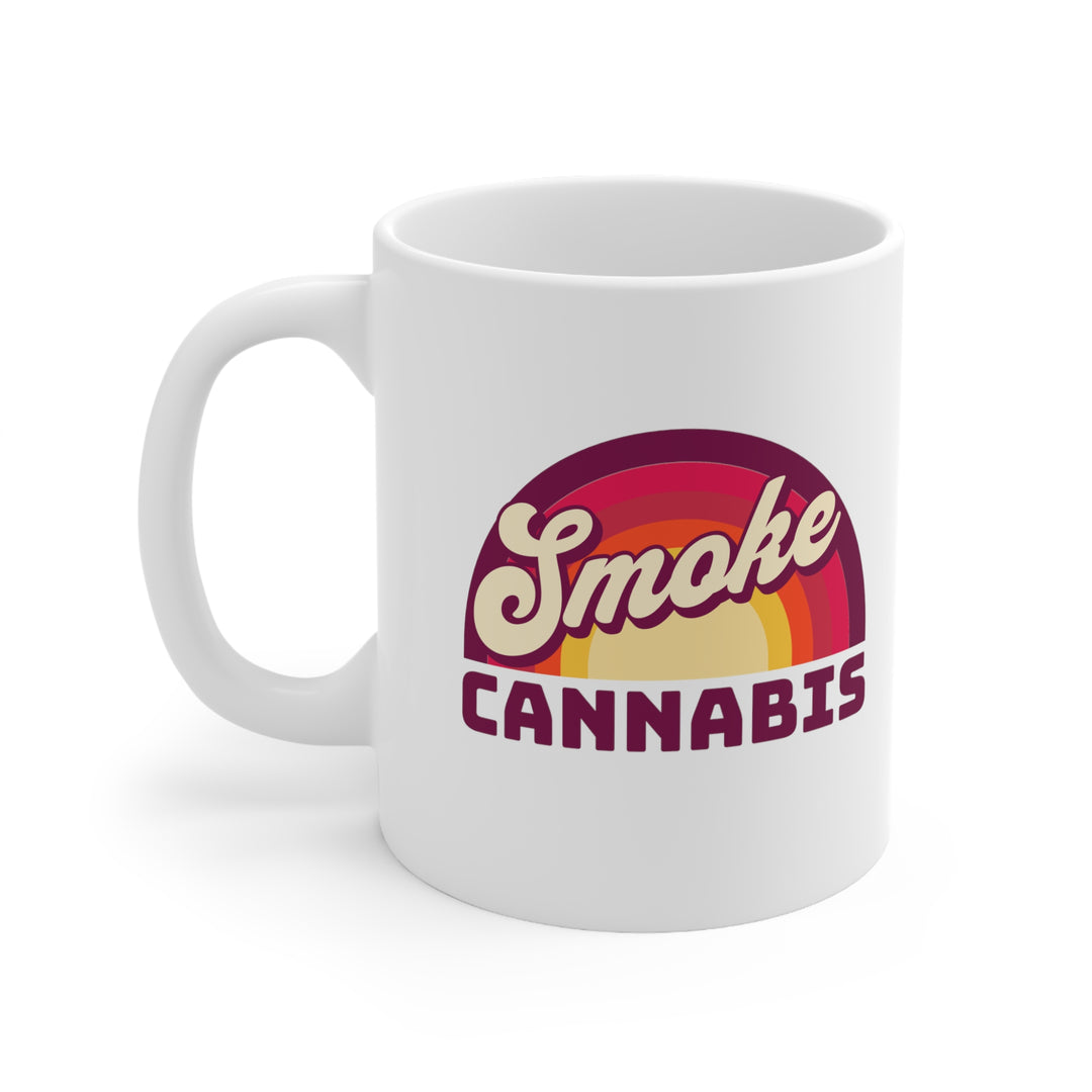 Smoke Cannabis Retro Mug 11oz - Ken Ahbus