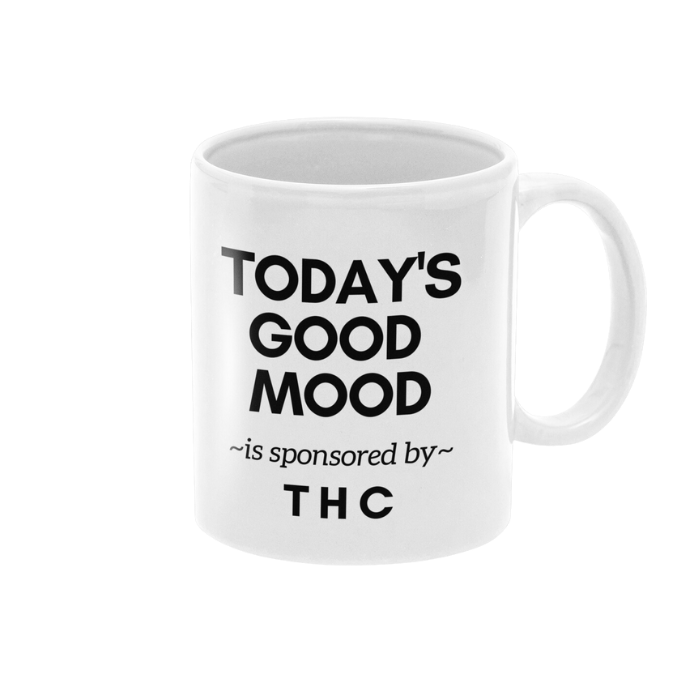 Today's Good Mood is Sponsored By THC- 11 oz Ceramic Mug - Ken Ahbus