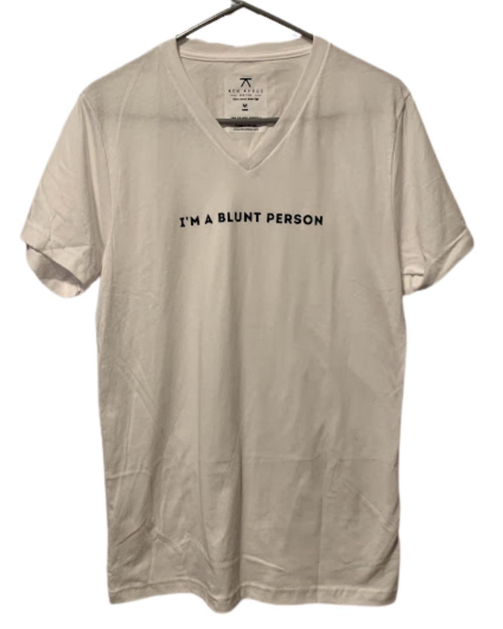 I'm A Blunt Person V-Neck T-Shirt - Ken Ahbus