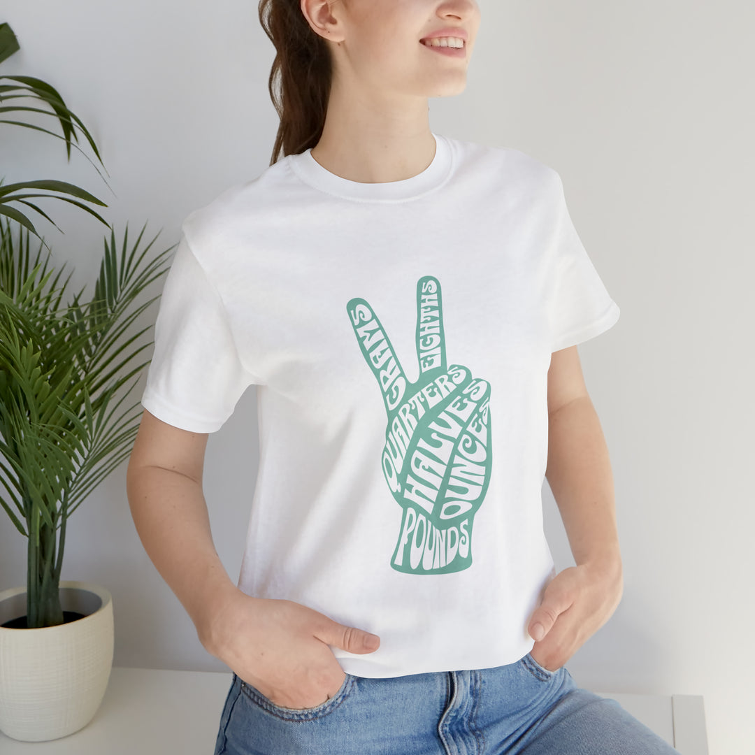 Peace and Grams Retro Cannabis Tshirt