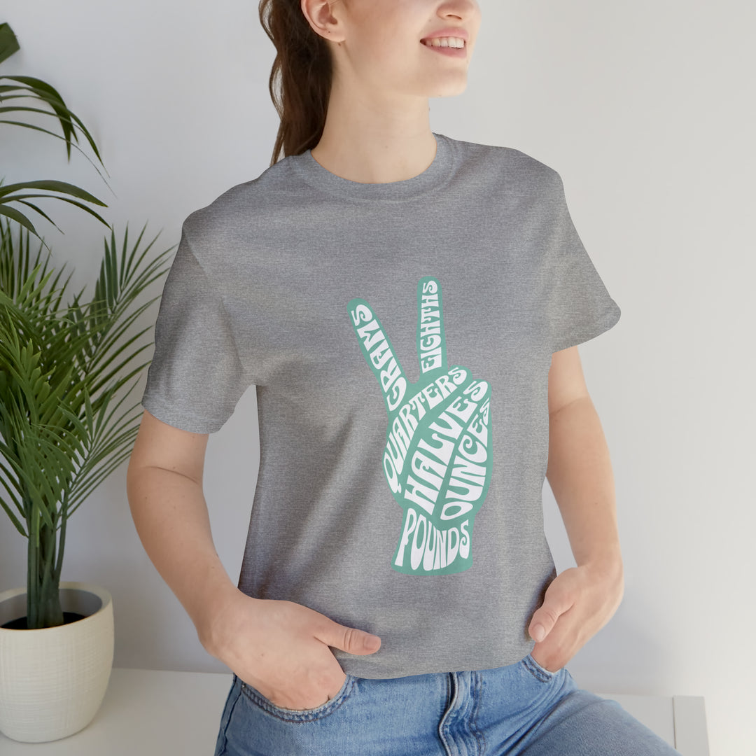 Peace and Grams Retro Cannabis Tshirt