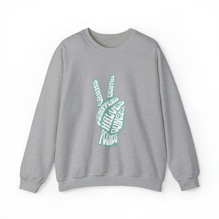 Peace Grams Eighths Crewneck Sweatshirt - Ken Ahbus