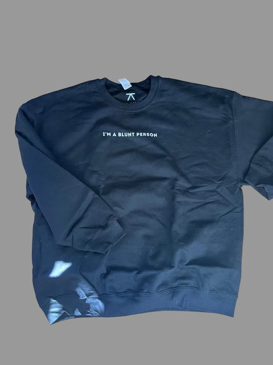 black crewneck blunt person