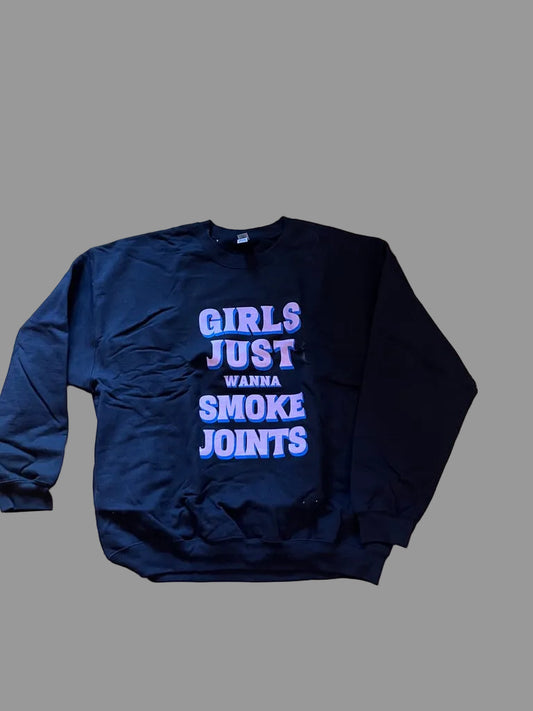 girls just wanna smoke weed (black)