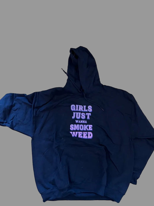 girls just wanna smoke weed (black)