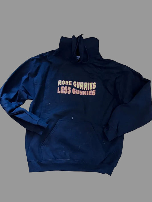 more gummies less gunnies (black)